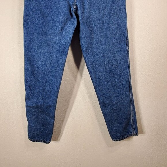 VTG Forenza Womens Jeans Size 12 High-Waisted Mom Jeans Classic Blue Denim Pleat - Picture 5 of 9